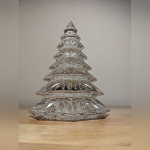 Waterford Crystal Clear Sculpted Christmas/Evergreen Tree 6.5”tall